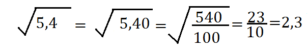 Radice Quadrata Di Un Numero Decimale Finito Matematica Seconda Media