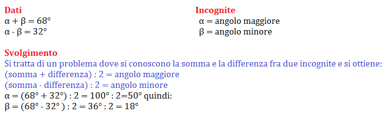 Problemi Con Gli Angoli Programma Geometria Prima Media