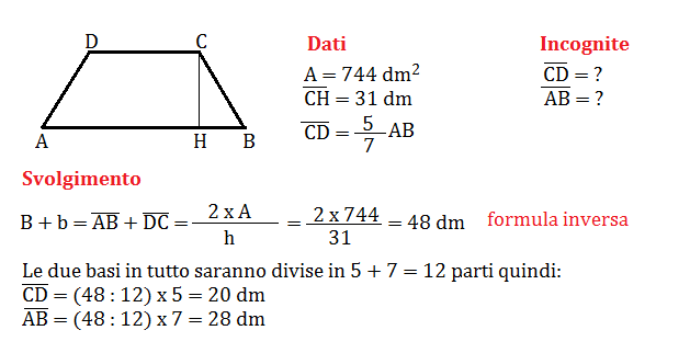 Problemi Sull Area Del Trapezio Geometria Seconda Media