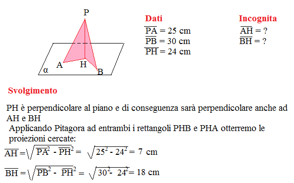 Esercizi Sulla Proiezioni Di Un Segmento Su Un Piano