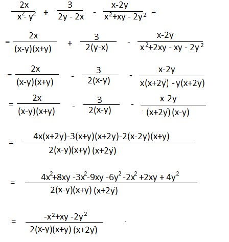 Addizione E Sottrazione Di Frazioni Algebriche Programma Matematica